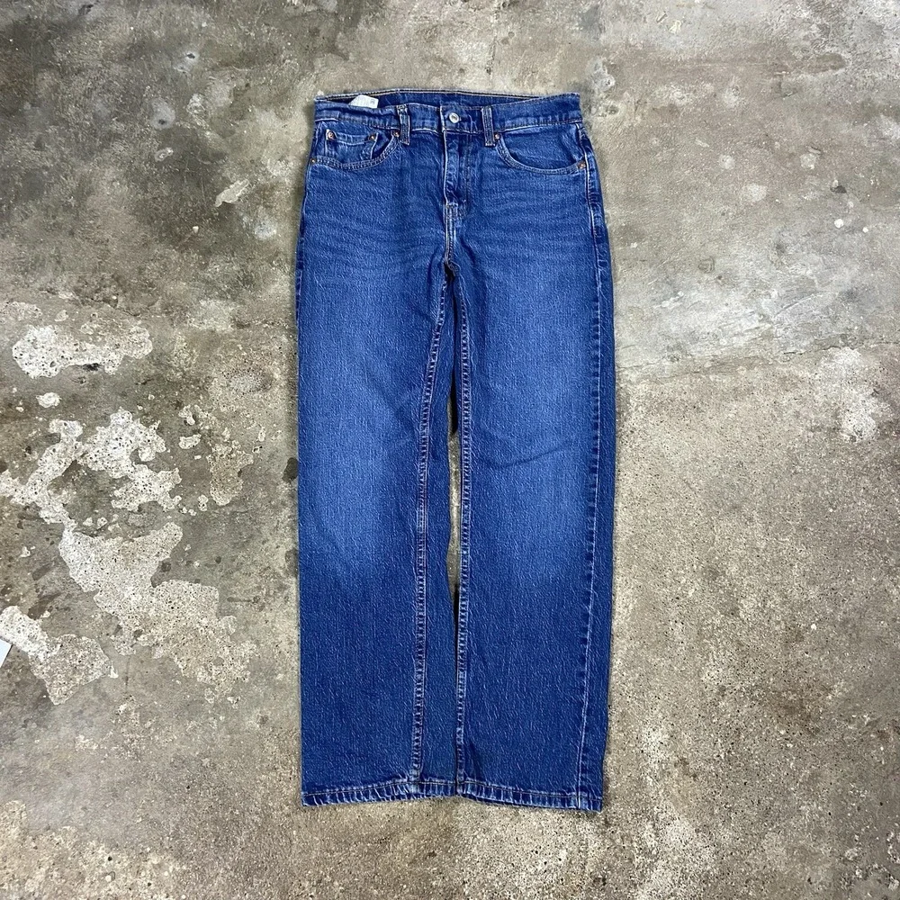 Levi's 505 Jeans Size 30x29 Blue Denim Medium Wash Classic Straight Leg Fit